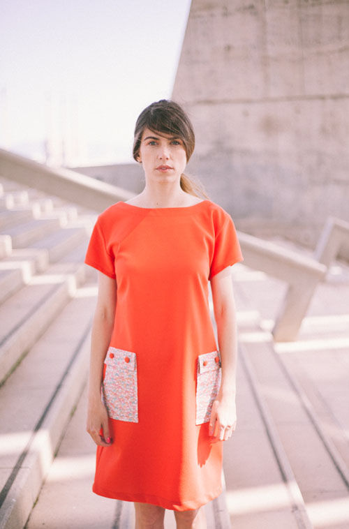 Orange dress